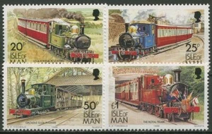 Isla de Man 1988 sellos francos tranvías ferrocarriles 381/84 I sin fijasellos - Imagen 1 de 1