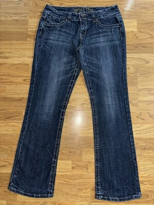 Jeans Vanilla Star Bootcut Juniors Talla 13 Bordados Bolsillo Costura Metálica Foto 1 de 4