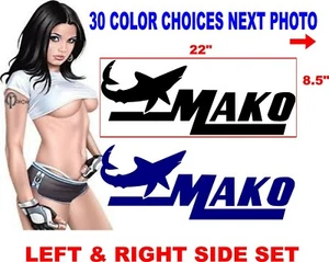 MAKO BOAT DECAL BOATS DECALS LOGO hull replacement Message me for custom sizes - Bild 1 von 2