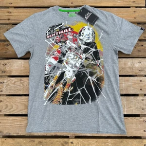 RENTHAL CASUAL T-SHIRT motocross mx bars adult mens TRACKER TEE GREY - Picture 1 of 4