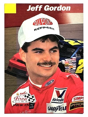 ROOKIE CARD HOF'er JEFF GORDON 1993 Pro Set Finish Line NASCAR Racing Card #110 - Image 1 of 2