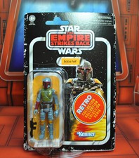 Star Wars BOBA FETT Retro Collection Hasbro Kenner 3.75 MOC near-perfect card!