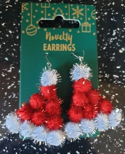 FUNKY WEIHNACHTEN NEUHEIT 🎄 OHRRINGE NIEDLICHES FESTLICHES GESCHENK 🎁 - Bild 1 von 6
