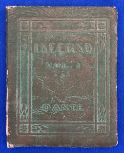 Antique 1800s Inferno Volume 1 by Dante Book Little Leather Library - Picture 1 of 5