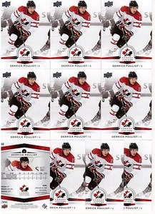 DERRICK POULIOT 14/15 Upper Deck Team Canada Juniors #60 Lot of (10) Rookie Card - Picture 1 of 1
