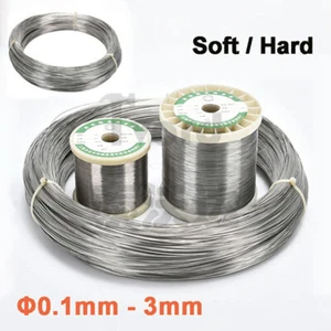 Stainless Steel Wire / austenitic grade 304 -Soft/Hard Wire Φ0.1mm Φ0.2mm~Φ3mm - Picture 1 of 11