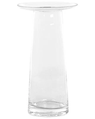 Hohe Deko Blumenvase Glas transparent 26 cm mit schmaler Öffnung Klassisch Manna - Bild 1 von 4