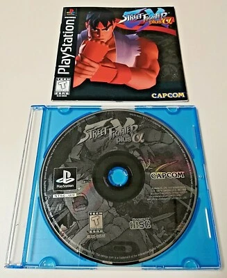 Street Fighter EX Plus Alpha PS1 PlayStation 1 Edición Etiqueta Negra con Manual  Foto 1 de 3