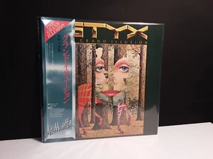 STYX"The Grand Illusion"Lp Japan-Obi-NM Vinyl Japanese Eight Ball Cornerstone - Picture 1 of 13