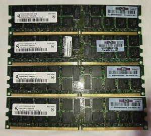 8GB (4x2GB) DDR2 667 PC2-5300P-555-12-J2 HYS72T256220HP-3S-B REGISTERED ECC - Picture 1 of 2