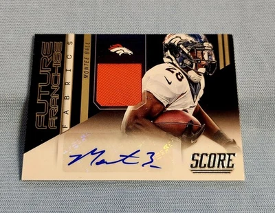 Montee Ball 2014 Panini NFL Score Future Franchise Fabrics Autograph Broncos - Image 1 of 2