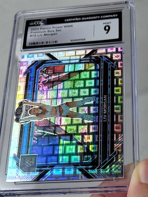 Liv Morgan 2023 Panini Prizm Premium Pandora WWE #15 Smackdown #060/199 CGC 9 Foto 1 de 3