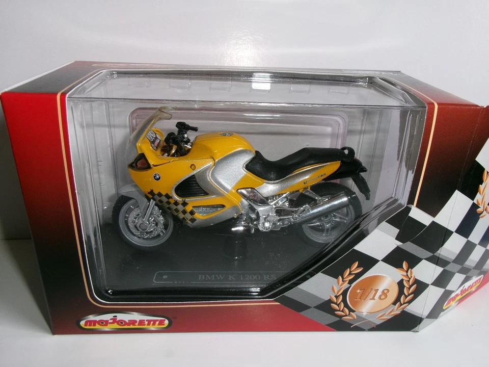 BMW K 1200 RS GELB  1:18   MAJORETTE - Bild 1 von 3