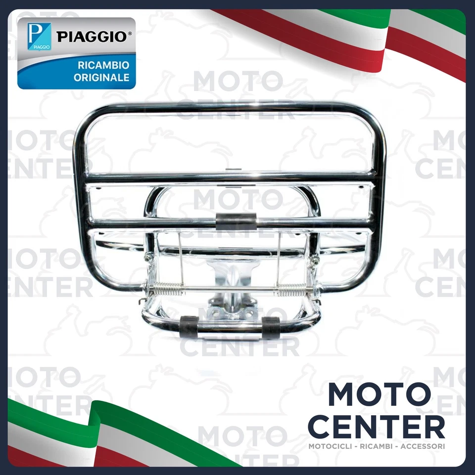Original Vespa Piaggio Gepäckträger Chrom GTS GT GTS Super 606525M hinten