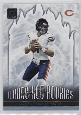 2021 Panini Donruss White Hot Rookies Justin Fields #WHR-JFI RC - Image 1 of 2