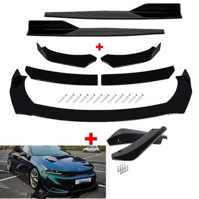 For KIA K5 K4 K3 Front Bumper Lip Splitter Strut Rods Side Skirt Rear Diffuser Foto 1 de 4