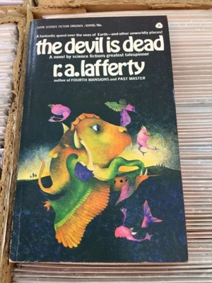 The Devil is Dead PB Signed by R. A. Lafferty Avon Books 1971 Science Fiction - Image 1 of 4