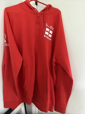 Official FIFA World Cup Qatar 2022 Hooded Sweatshirt XXL-14 - England - Image 1 of 4
