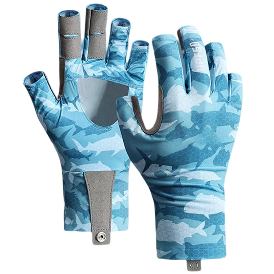 Fishing Half Finger Gloves | Breathable Cycling Gloves | UV Protection Men Women - Image 1 of 4
