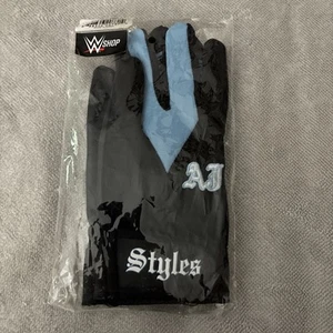 AJ Styles Replica Gloves WWE Carolina Blue/Black P1 Phenomenal One Sealed - Picture 1 of 3