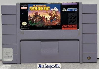 An American Tail Fievel Goes West Super Nintendo SNES Cart Only Authentic Board - Image 1 of 4