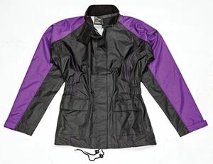 Joe Rocket RS-2 Two-Piece Womens Rain Suit (XX-Large, Black/Purple) - Picture 1 of 3