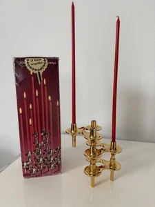 3 candelabros de uñas Orion chapado en oro 24K embalaje original candelabro candelabro BMF - Imagen 1 de 9