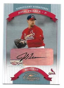 Josh Pearce 2002 Donruss Classics Significant Signatures Auto RC #106 /500 - Picture 1 of 2