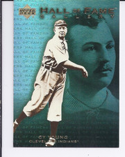 2001 Upper Deck Hall of Famers Gallery Indians Baseball Card #G9 Cy Young