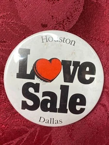 De colección Southwest Airlines Houston & Dallas Love Sale Pinback Botón 3" - Imagen 1 de 7
