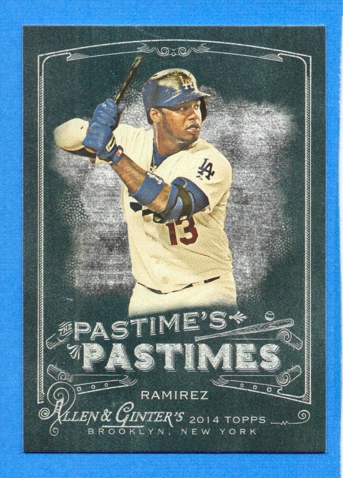 2014 Topps Allen & Ginter The Pastime's Pastime #HRA Hanley Ramirez Dodgers - Image 1 of 1