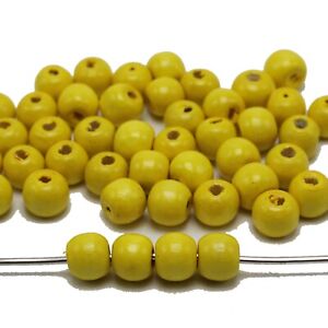 200 pcs Round Wood Beads 10mm Wooden Spacer Beads Jewelry Making Color Choice