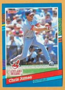 Chris James Cleveland Indians #227 - Donruss casi nuevo-como nuevo 1991 - Imagen 1 de 2