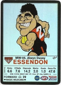 2009 Teamcoach Magic Wildcard (MW-05) Alwyn DAVEY Essendon (ERROR) - Picture 1 of 1