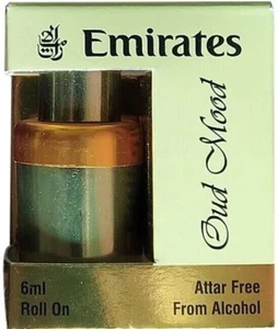 Oud Mood Emirates Attar Roll On Long Lasting Luxury Ittar (6ml) Pack Of 2 - Picture 1 of 3