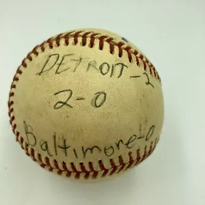 Mickey Lolich Signed Career Win No. 189 Final Out Game Used Baseball Beckett COA - Picture 1 of 7