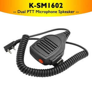 Altoparlante microfono Dual PTT a doppio PTT K-SM1602 per TK-208 TH-D7 RPU416H7 - Zdjęcie 1 z 16