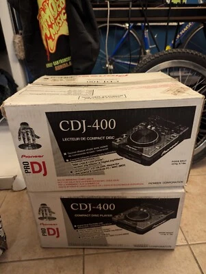 2 Pioneer CDJ-400 TESTED Digital DJ Player Turntable Pair With Boxes - Image 1 of 4