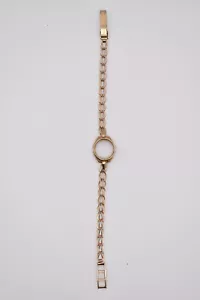 Vintage CY & CO Hallmarked 9ct 375 Watch Bracelet 5.2g 7.25" - Picture 1 of 7