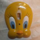 Vintage Warner Bros  Looney Tunes Yellow Tweety Bird Light Switch Switch plate
