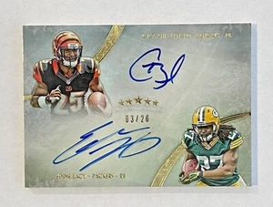 2013 Topps Five Star GIOVANI BERNARD - Eddie Lacy RC Dual Auto /20 #FSFDA-GE - Picture 1 of 1