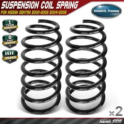 2x Muelles helicoidales traseros izquierdo y derecho para Nissan Sentra 2000 2001 2002-2006 sedán Foto 1 de 4