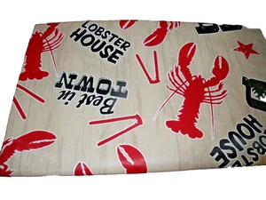 NEW LOBSTER BAKE TABLECLOTH 52" X 90" PICNIC Cookout BBQ Beach Summer - Bild 1 von 3