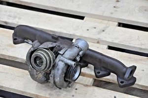 Turbolader BMW E39 530d E38 730d M57 2247961 Turbo GT2556V Abgaskrümmer 2248166 - Bild 1 von 12
