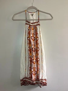 Ecote White Multicolor Spaghetti Strap Sleeveless Tank Top Woman's Small - Picture 1 of 7