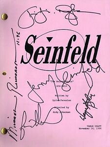 Jerry Seinfeld Dreyfus Alexander Signed Chinese Restaurant Script Auto  Beckett