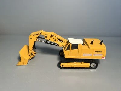 Gescha | Liebherr R961 Bagger Hochlöffel Raupe Gelb 1:50 | Vintage #S8 - Bild 1 von 4