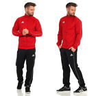Adidas Herren Trainingsanzug Freizeitanzug Sportanzug Jogginganzug  rot schwarz