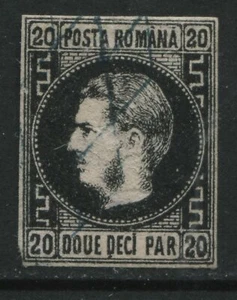 Romania 1866 20 pa black used - Picture 1 of 1