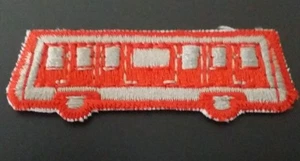 RED TRANSIT BUS Iron or Sew-On Patch  - Picture 1 of 2